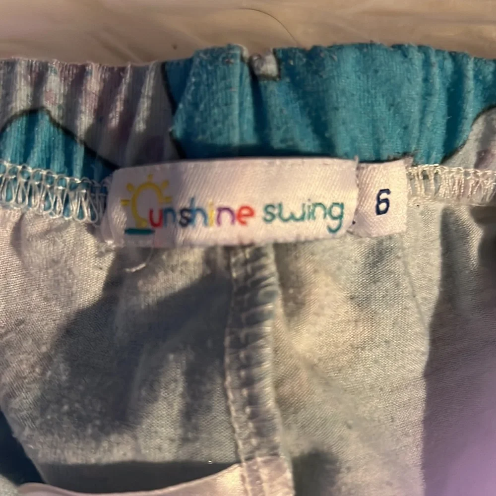 Sunshine Swing Boutique Cotton Pajama PJ Pants Kids Size 6 - Picture 3 of 3